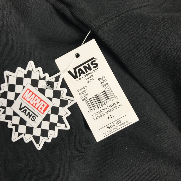 NWT VANS&Marvel Hulk Hood Black AUTHENTIC - Picture 7 of 7